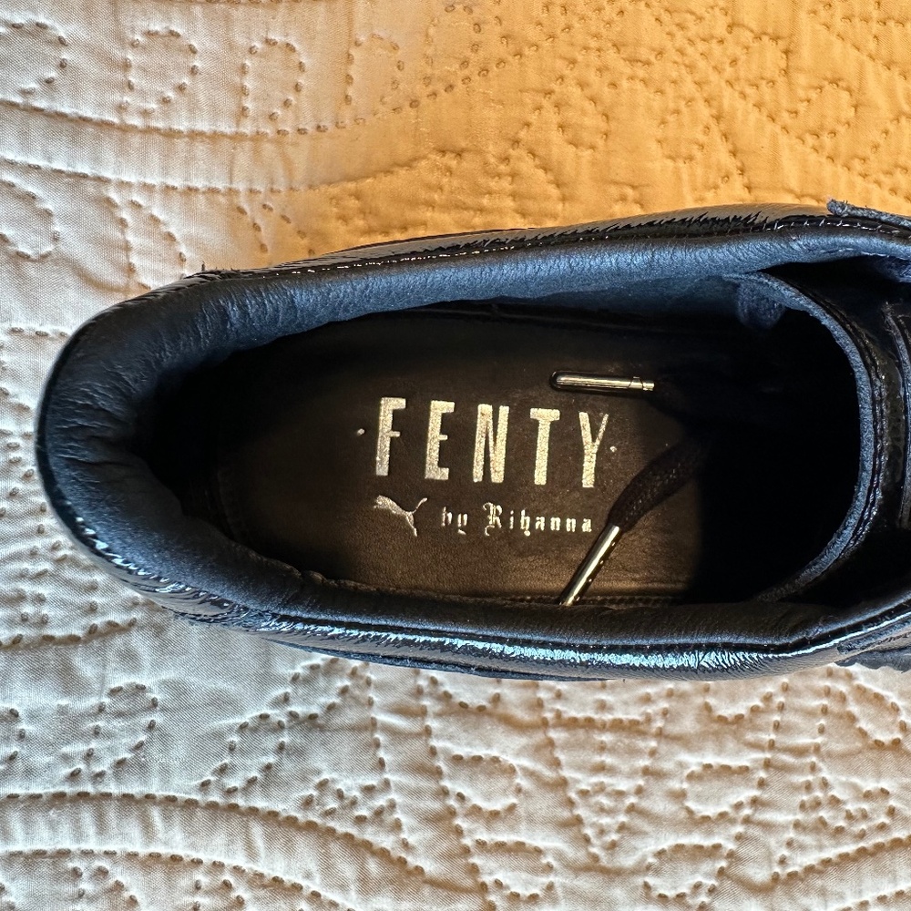 Fenty X Puma Creeper Wrinkled Patent Leather Sneaker - Picture 6 of 7